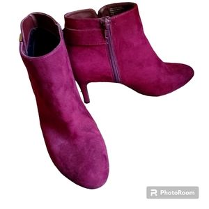 ALFANI boots bugundy size 9